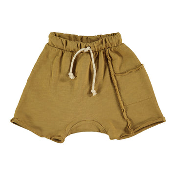 Bermuda bambini in cotone biologico - ocra