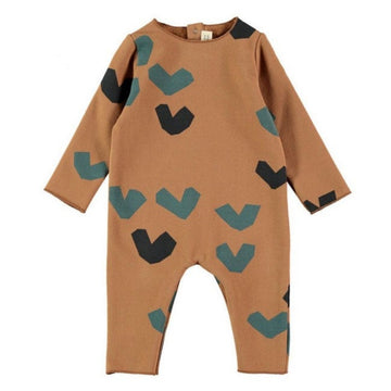 Tutina neonati in caldo cotone biologico, Big Hearts