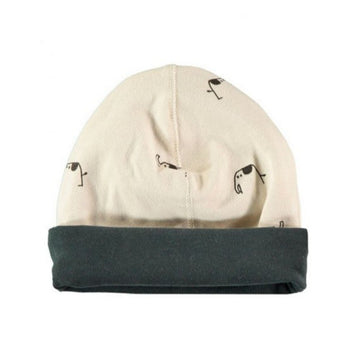 Cappellino neonato in caldo cotone biologico - Elephants