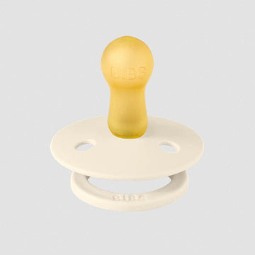 Ciuccio in gomma naturale con mascherina tonda 6-18 mesi - 2 pezzi