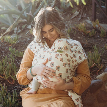 Fascia elastica portabebè in bamboo Boba Rainbows