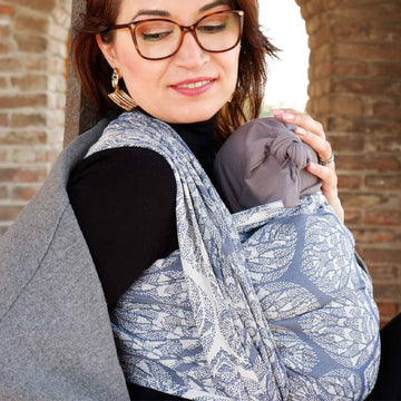 Fascia rigida portabebè in cotone organico - unique ayaz (taglia 6)