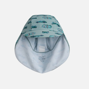 Cappello estivo bambini, verde automobili - Protezione 50+