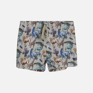 Costume boxer bambino, animali della Savana - Protezione 50+