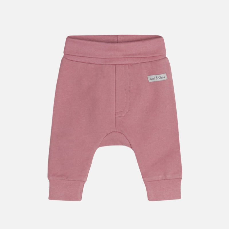 Pantalone jogging bambina, color lampone, Hust & Claire