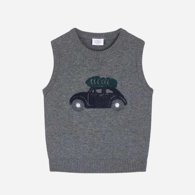 Gilet bambino in maglia, Natale