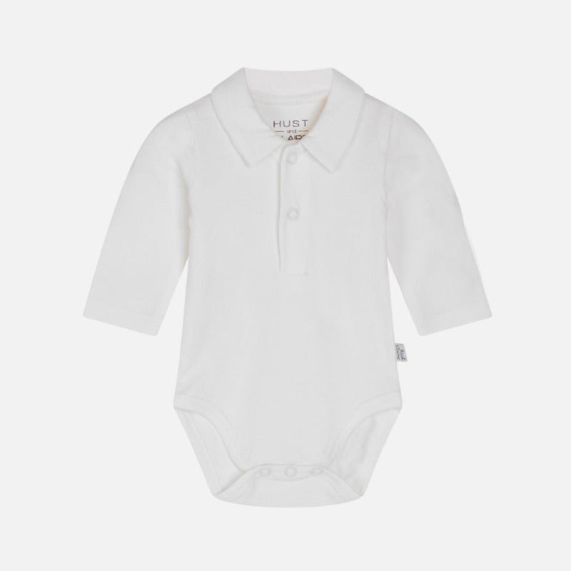 body bianco con collletto, neonato.