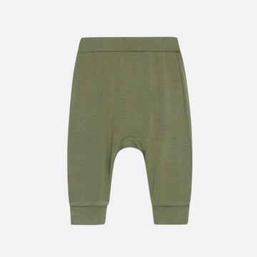Pantalone jogging bambino in bamboo, verde oliva