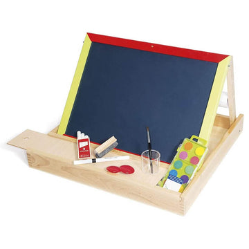 Lavagna multifunzionale in legno per bambini