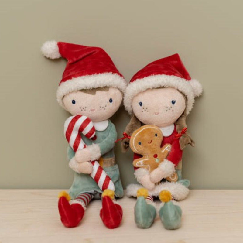 Bambola elfo di Natale Jim 35 cm, Little Dutch
