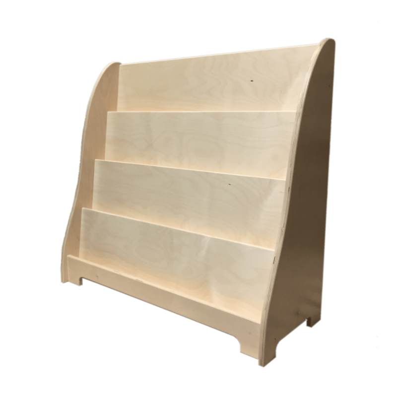 Libreria montessoriana in legno per bambini