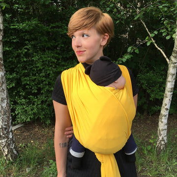 Fascia portabebè elastica in cotone biologico - Sunshine