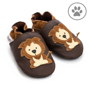 Scarpine primi passi con suola in gomma antiscivolo - Leone