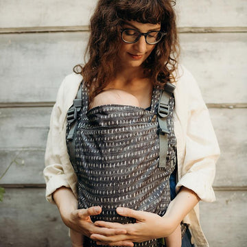 Marsupio ergonomico neonato regolabile - Denim Rain