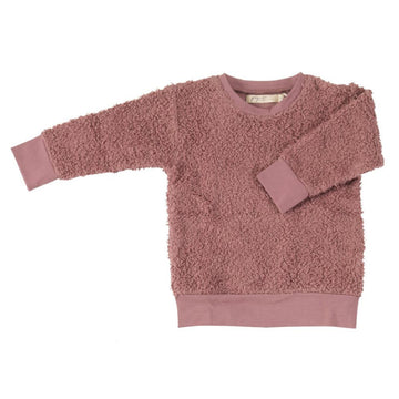 Felpa sherpa in cotone organico, rosa