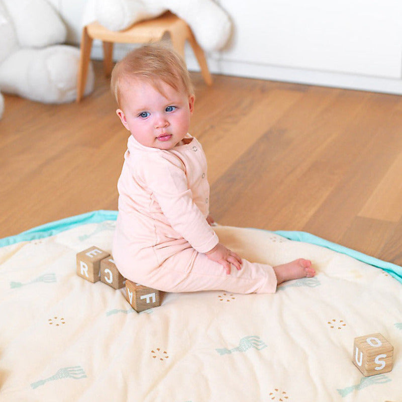 Sacco tappeto portagiochi imbottito 3 in 1, Sophie la giraffa, Play&Go