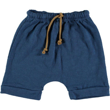 Bermuda bambini in cotone biologico - blu