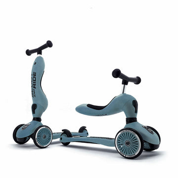 Scoot and Ride Monopattino e Triciclo 2 in 1 - Highwaykick 1 Steel