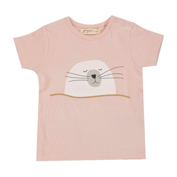 T-shirt manica corta in cotone organico - foca